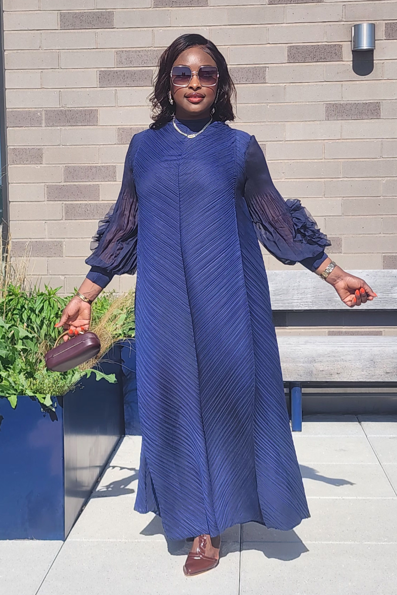 MAJESTY DRESS BLUE