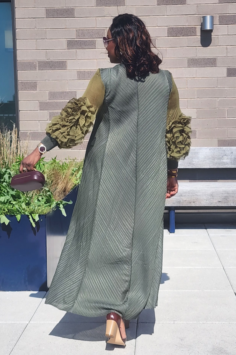 MAJESTY DRESS ARMY GREEN