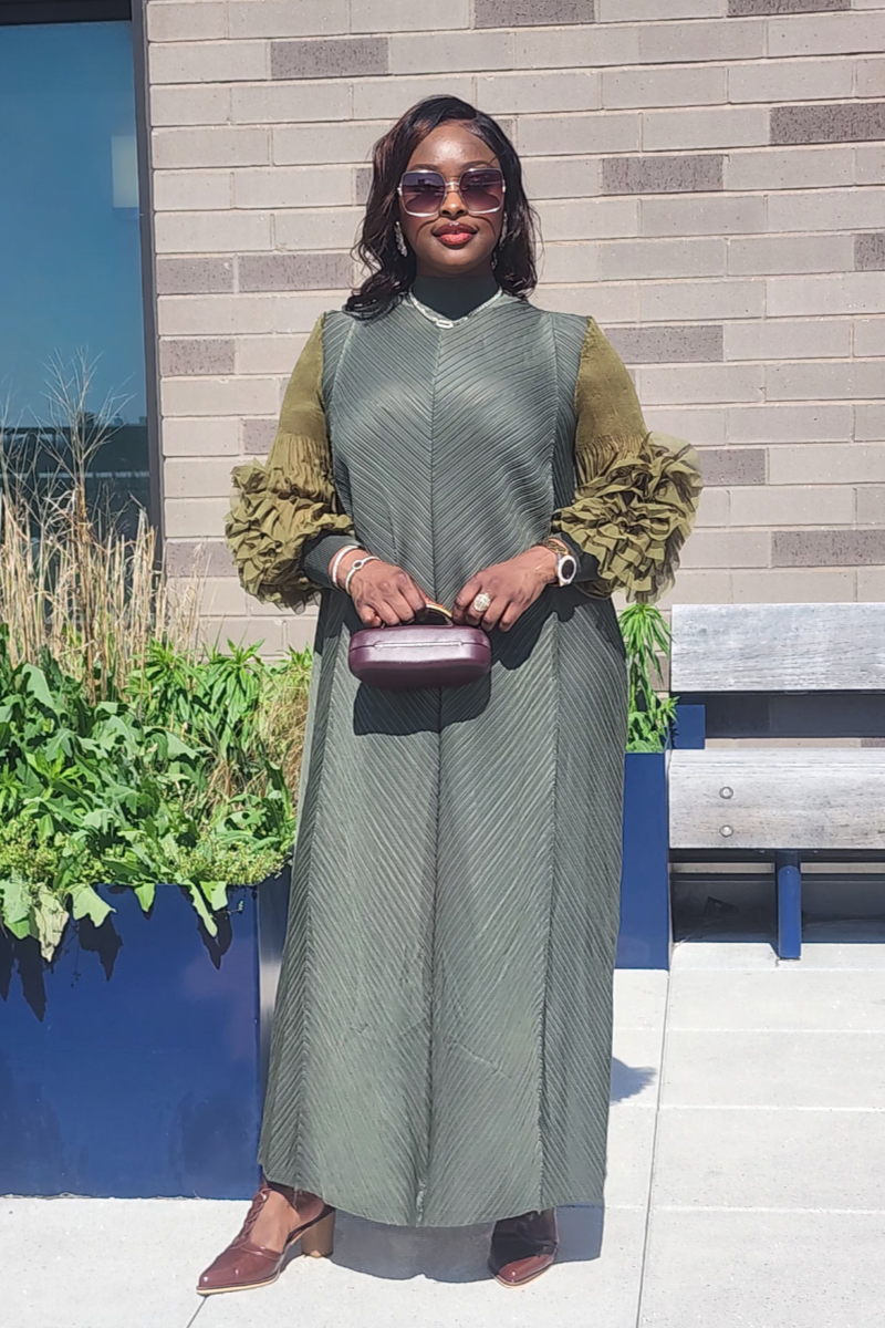MAJESTY DRESS ARMY GREEN