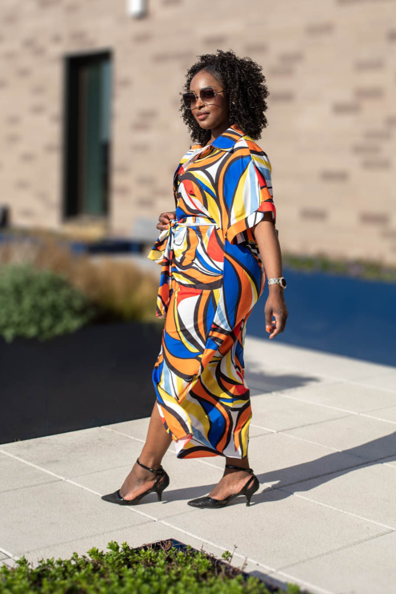 RAKIA DENIM DRESS MULTICOLOR - Kestinywear RAKIA DENIM DRESS MULTICOLOR - Kestinywear