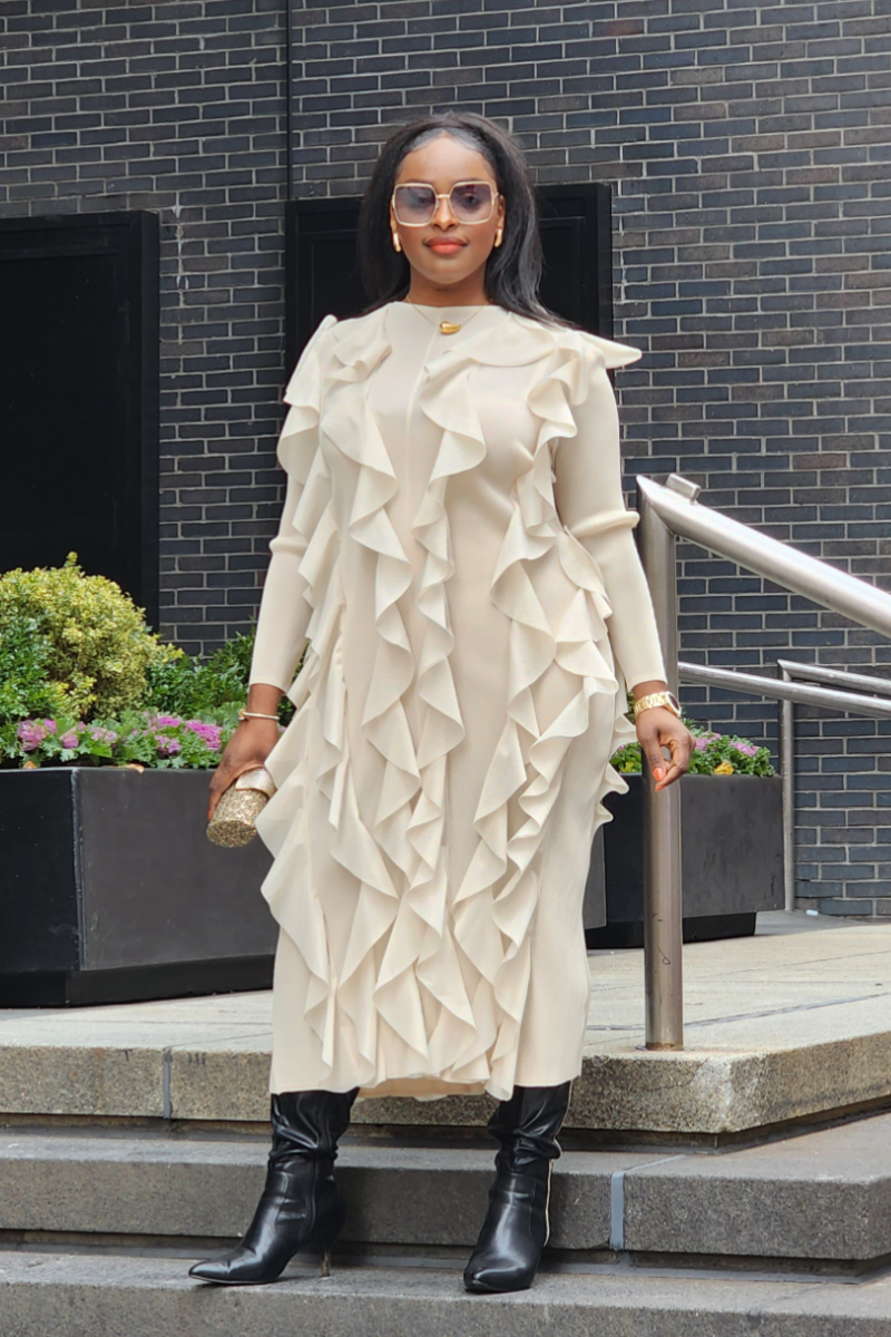 SENSATIONAL DRESS (BEIGE)