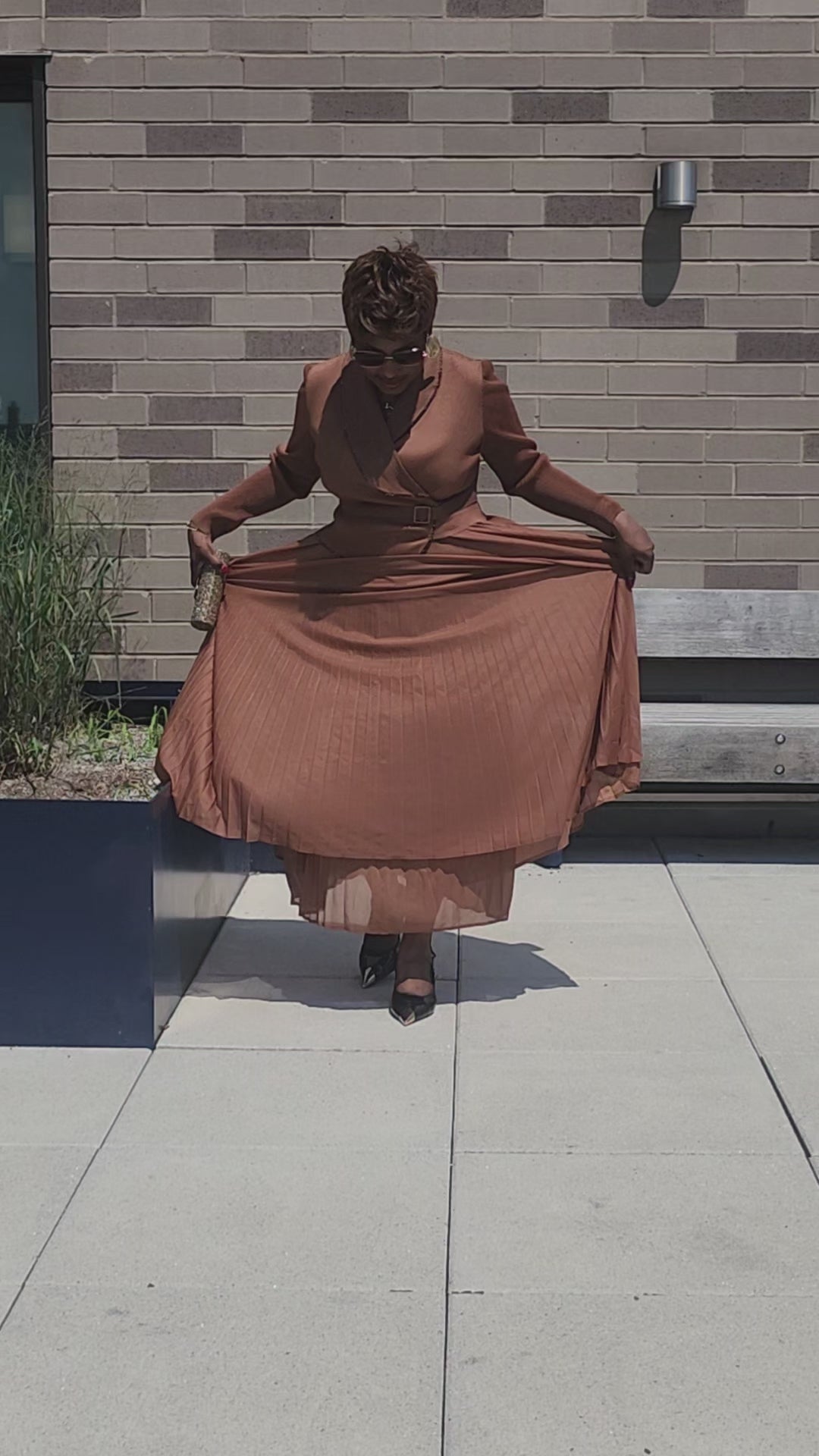 DIVINE FAVOR DRESS/ CARAMEL
