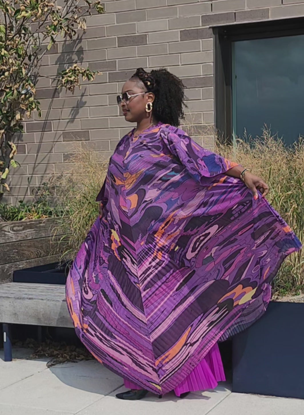 FOLIAGE PANT SET/ PURPLE