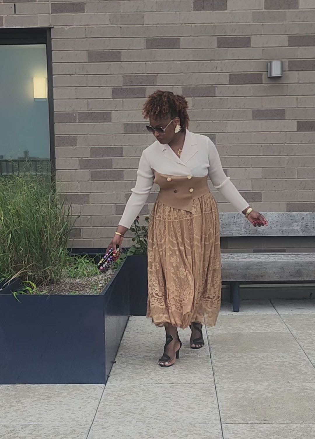 GRACE WALK 1PC DRESS/ COFFEE