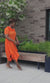 FLOURISH ORANGE DRESS