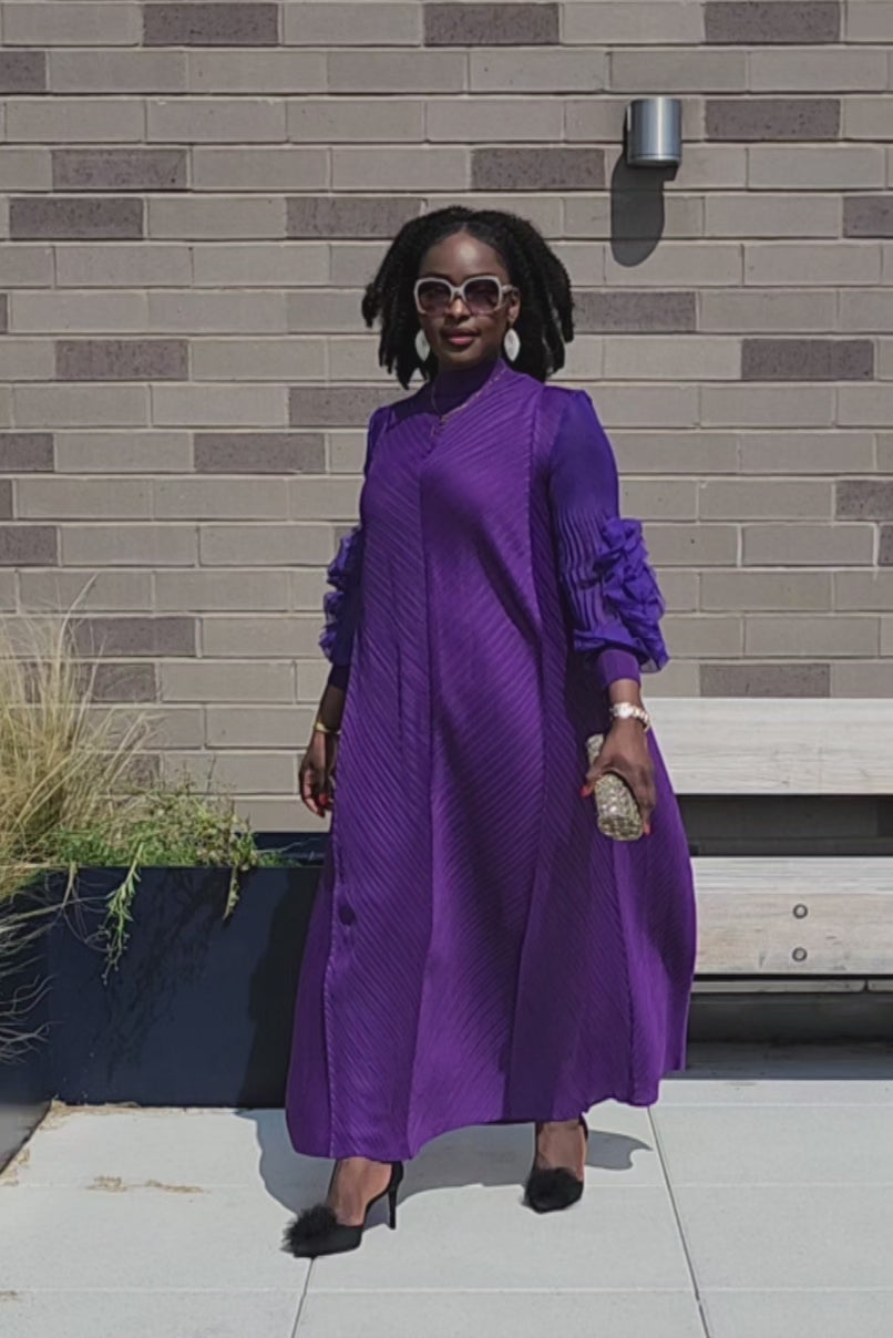 MAJESTY DRESS PURPLE-BLUE